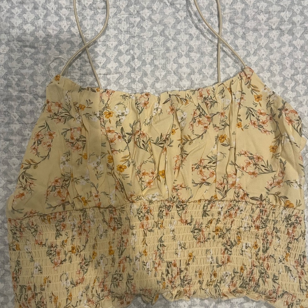 La Hearts Yellow Floral Camisole